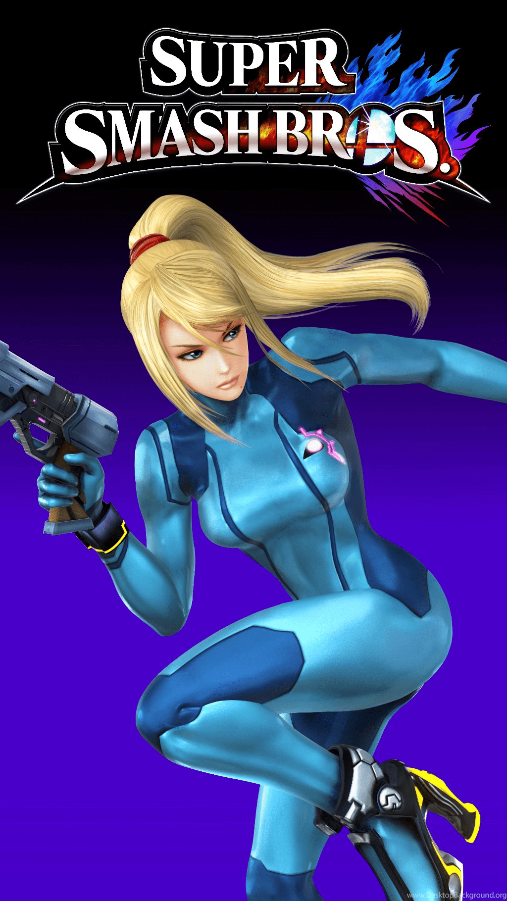 1024x1820 Smash 4 Wallpaper (Phone) Zero Suit Samus By TheWolfGalaxy On. Desktop Background
