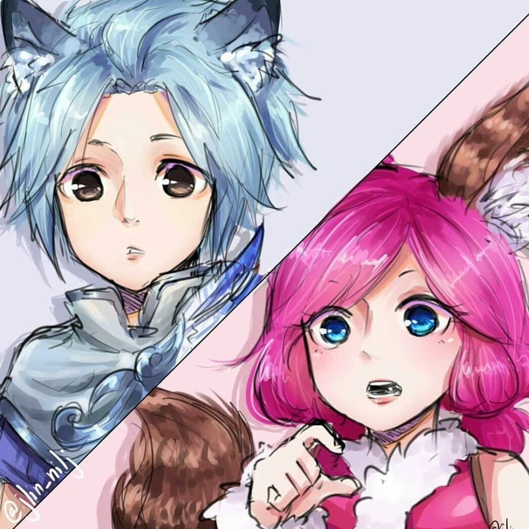 1046x1046 Aww..( I still ship nana x Harley tho XD ). Chibi, Animasi, Seni animasi