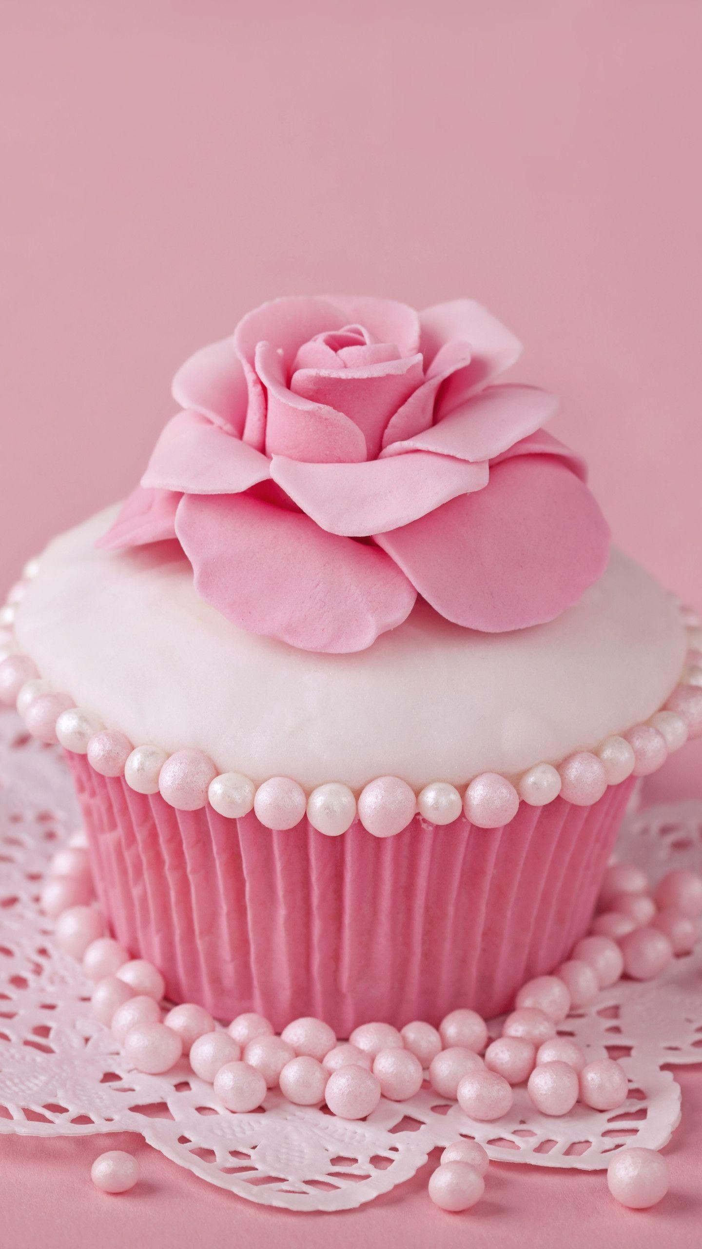 1440x2560 Food Cupcake Pink Sweets Flower. Wallpaper 669585. Cupcakes wallpaper, Pink sweets, Pink cupcakes