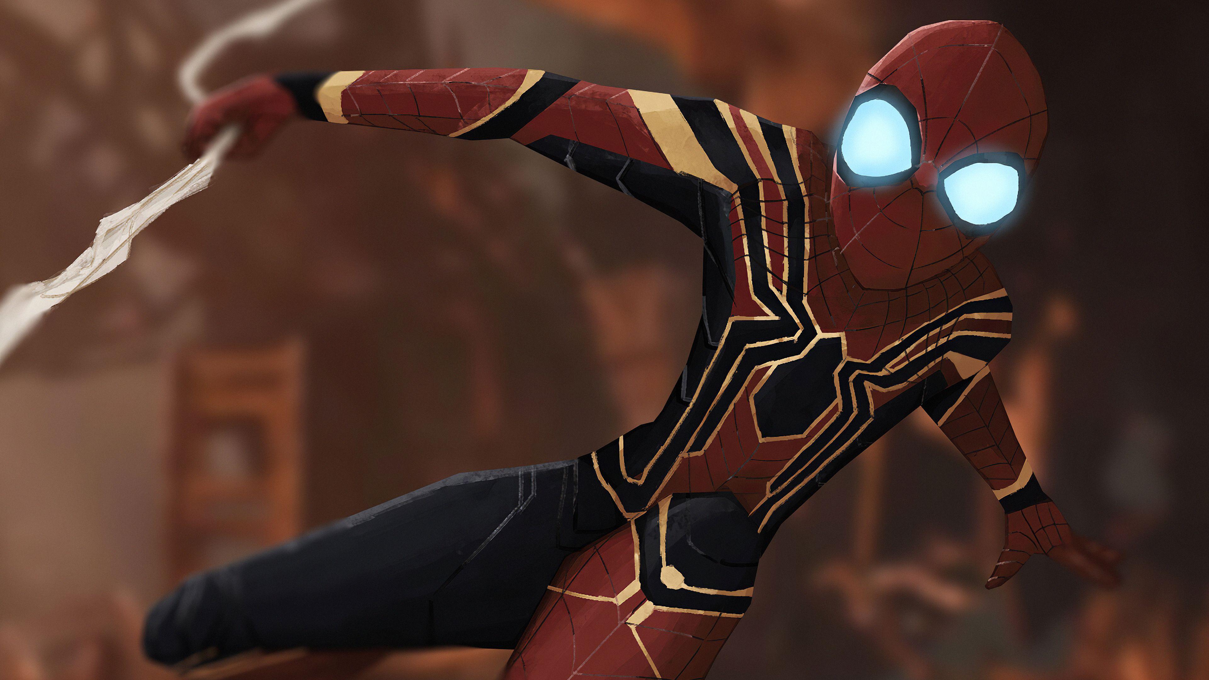 3840x2160 Spider Man Glowing Eyes 4k, HD Superheroes, 4k Wallpaper, Image, Background, Photo and Picture