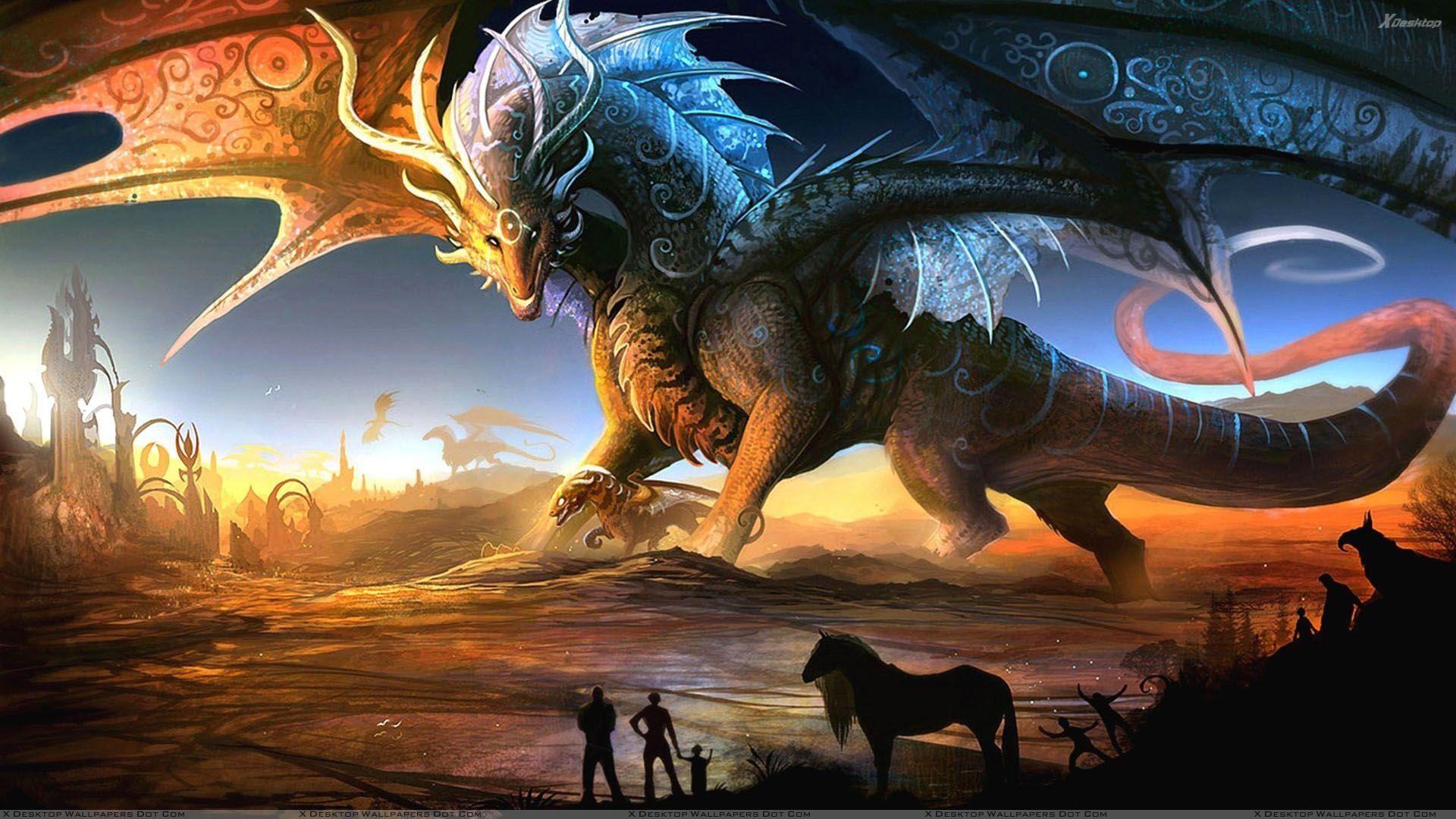 1920x1080 Fantasy Dragon Art Wallpaper