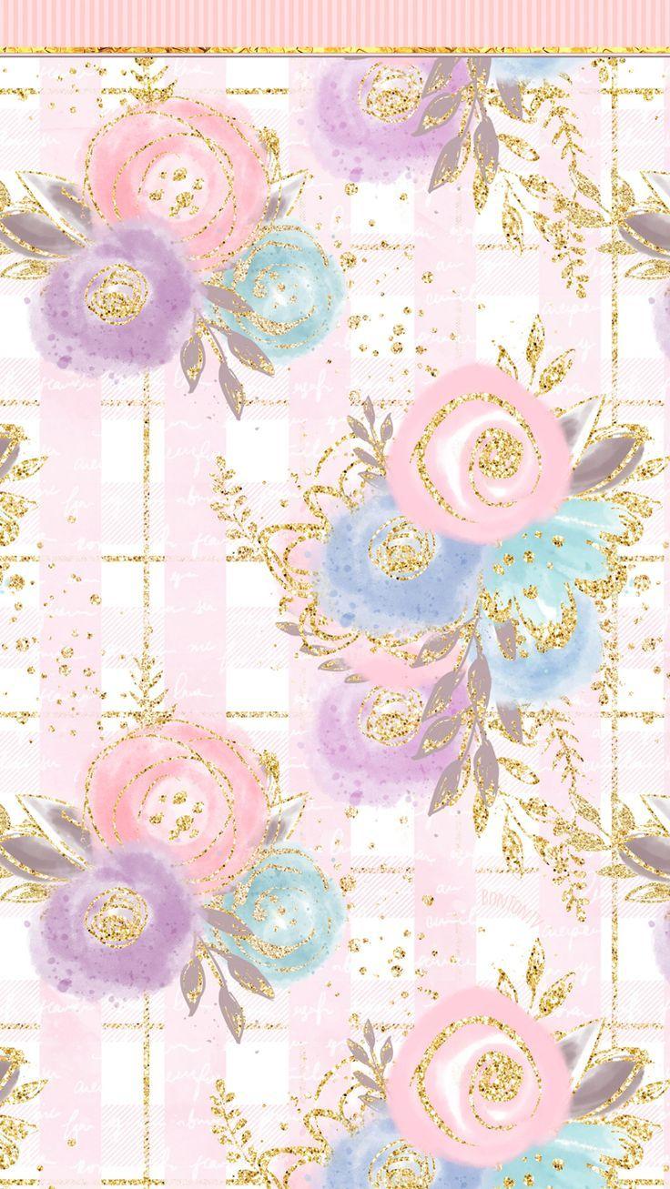 736x1307 Phone Wallpaper HD Rose Gold Flowers BonTon TV Background 1080x1920 wallpaper #wallpaper #wallpaperiphone #pozadine #bon