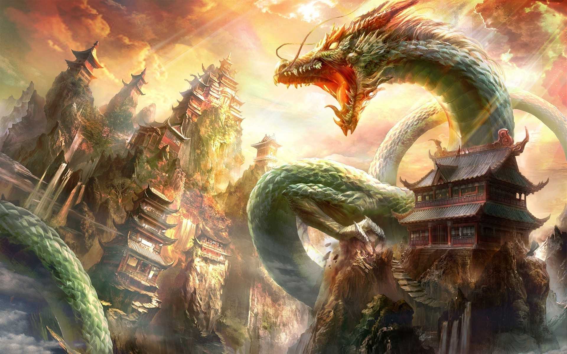 1920x1200 Chinese Dragon Wallpaper