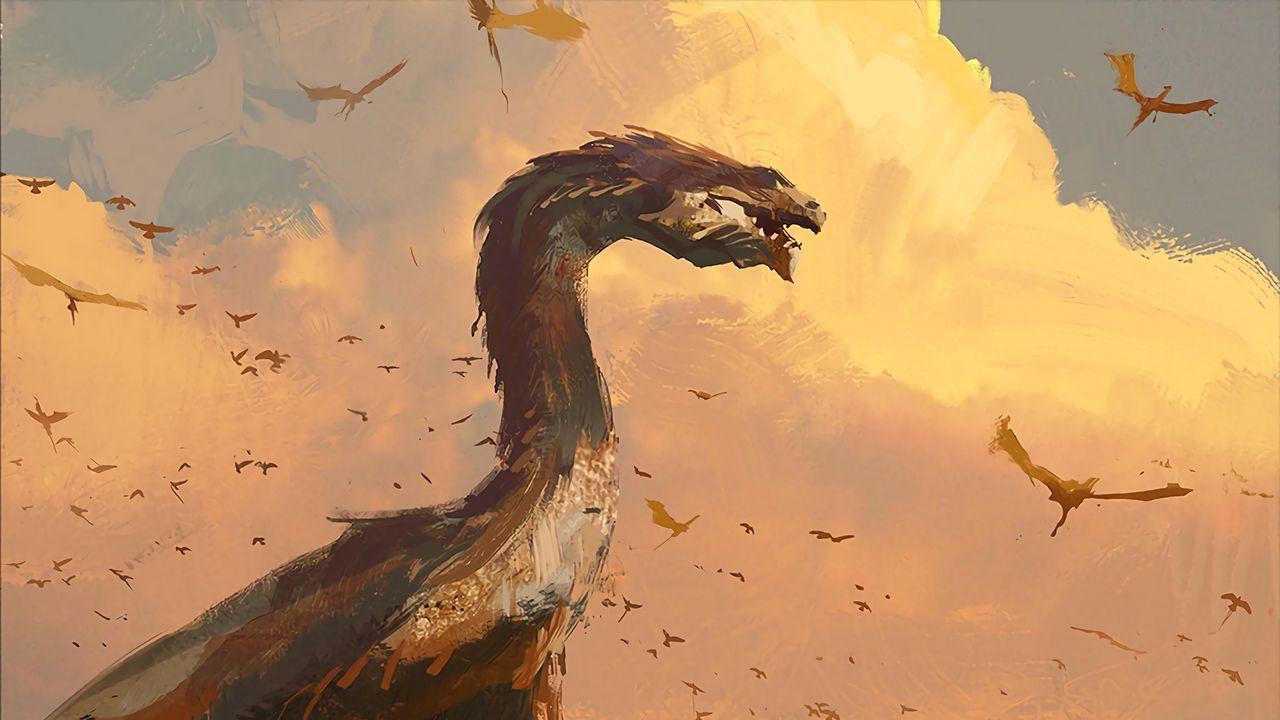 1280x720 Download wallpaper 1280x720 dragon, dragons, art, creature, fantastic hd, hdv, 720p HD background