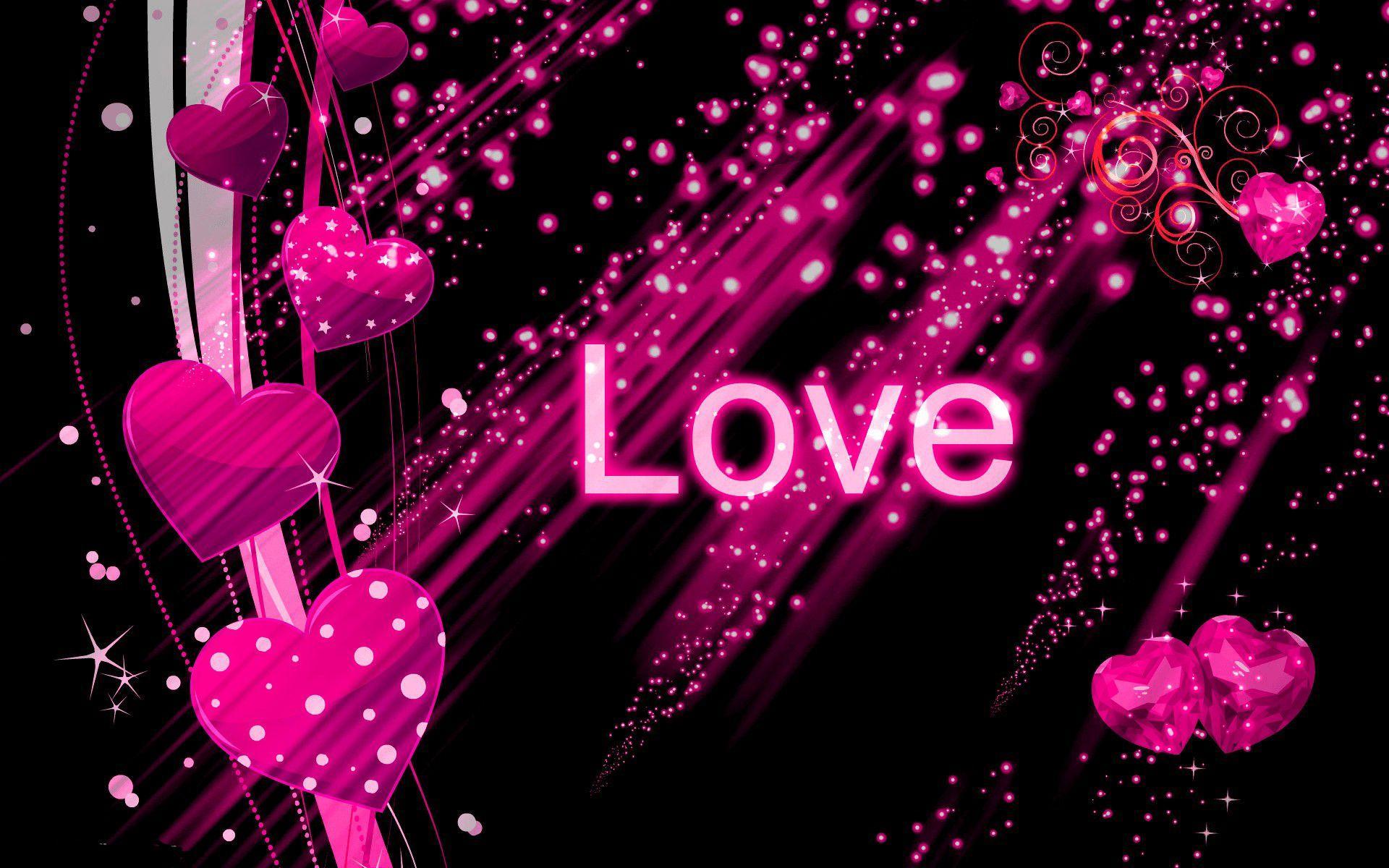 1920x1200 Black And Pink Wallpaper