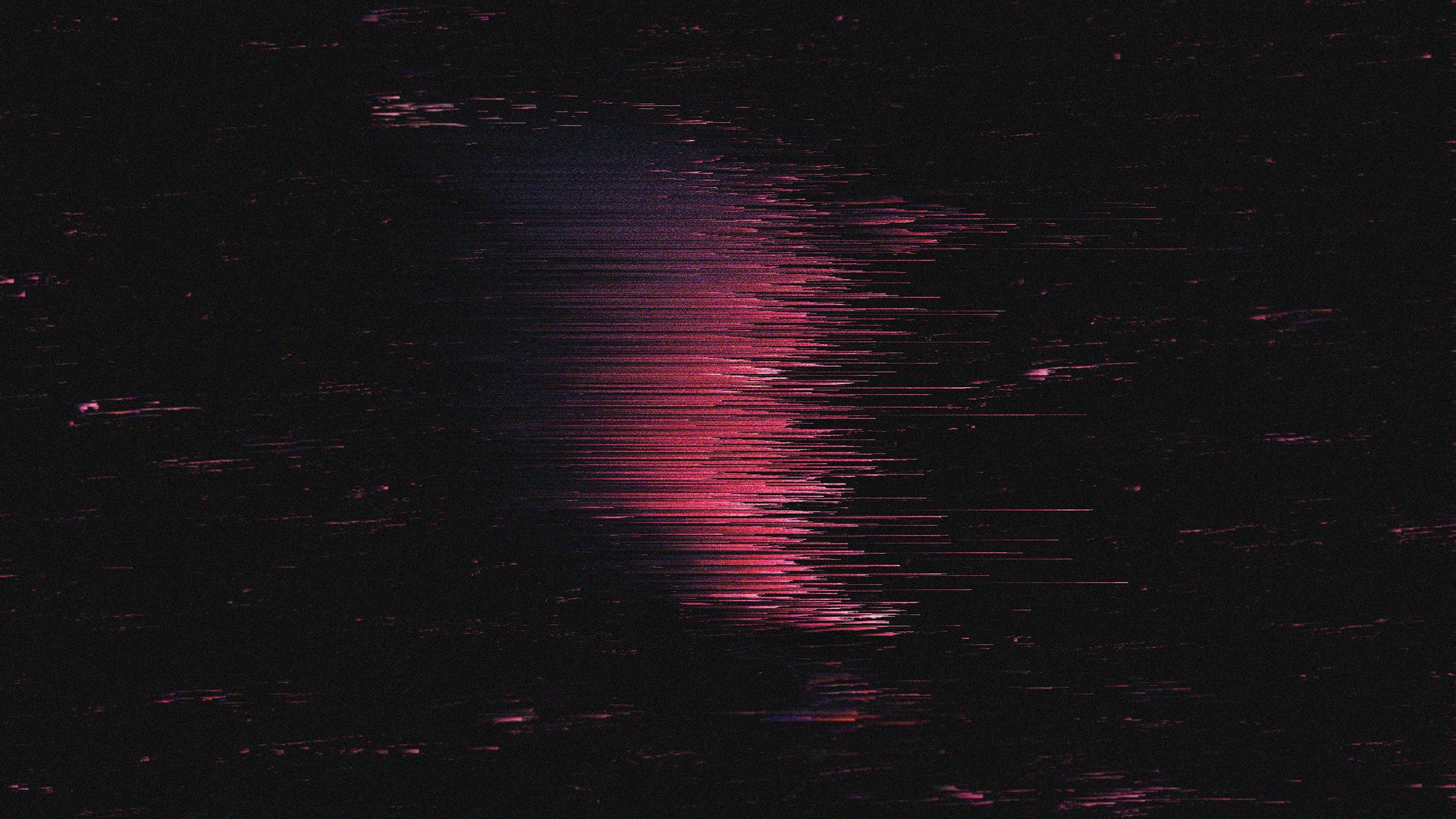 2400x1350 Abstract wallpaper, black pink [2400x1350]