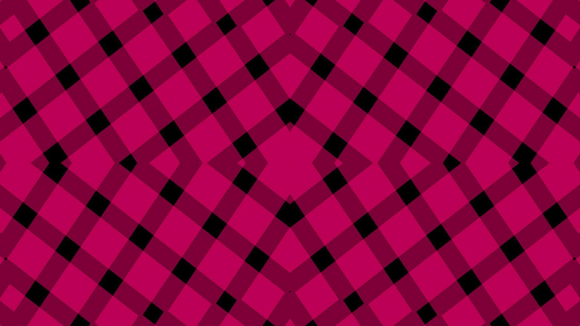 1920x1080 Geometry Pink And Black Shapes HD Abstract Wallpaper