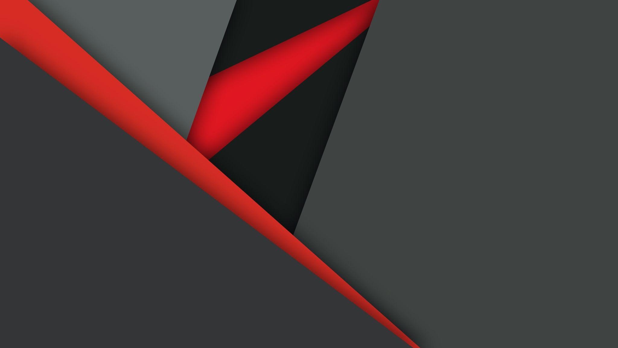 2048x1152 Material Design Dark Red Black 2048x1152 Resolution HD 4k Wallpaper, Image, Background, Photo and Picture