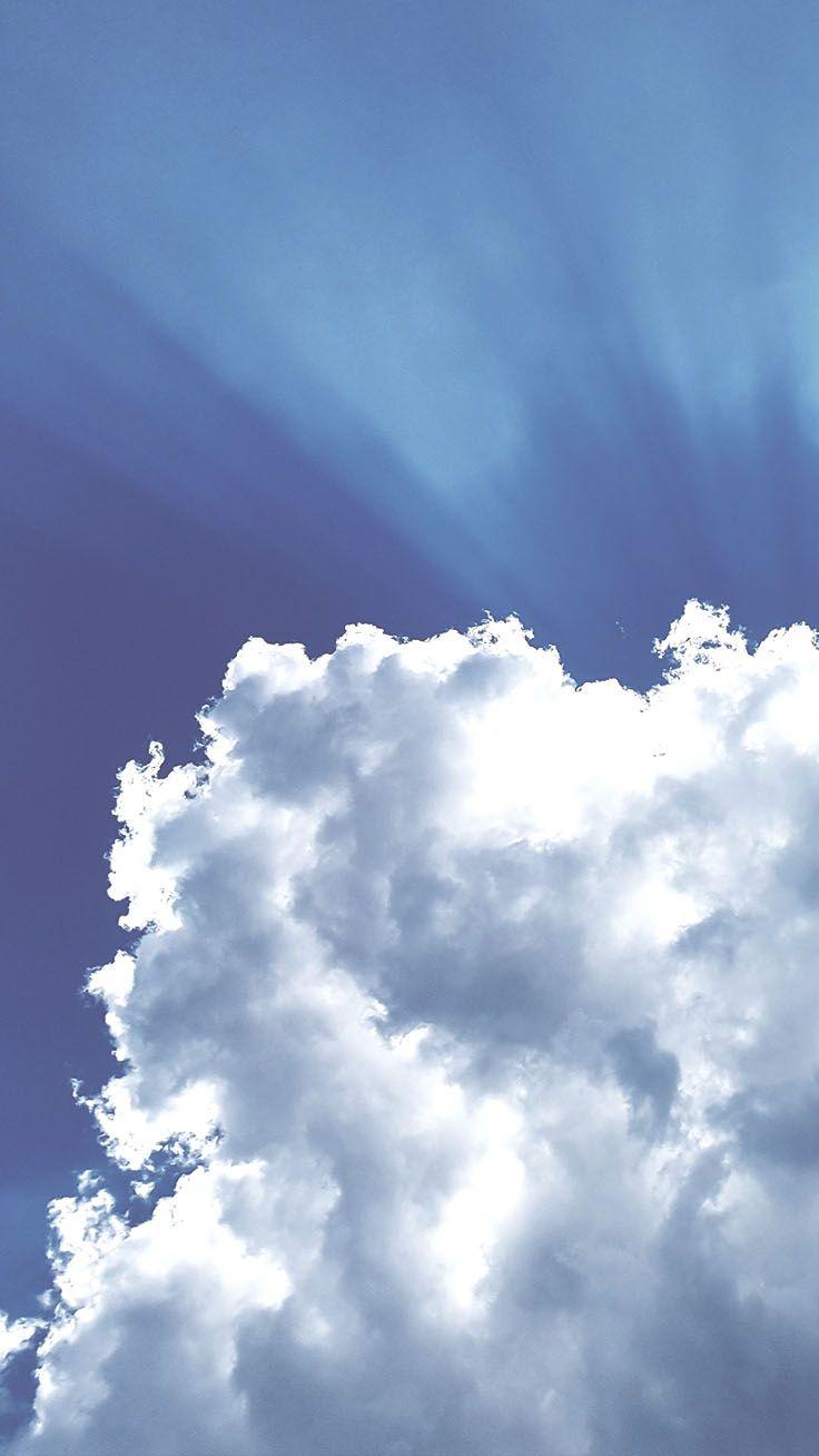736x1308 Fluffy Cloudy iPhone XR Wallpaper