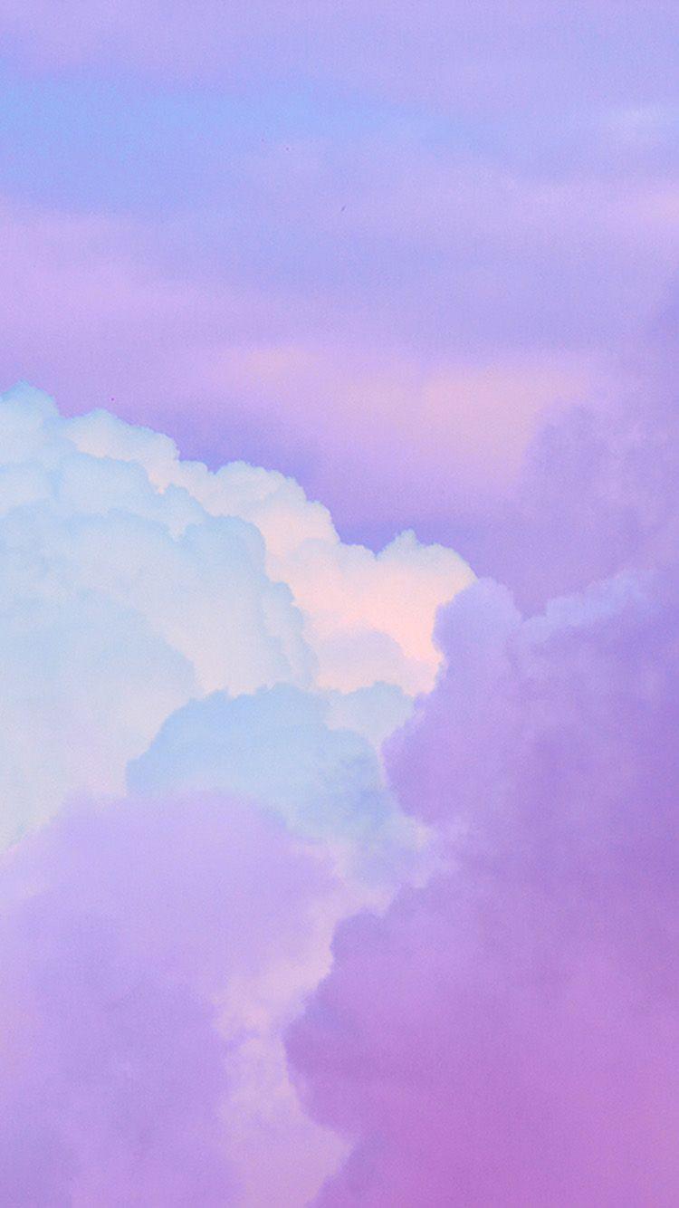 750x1334 iPhone X wallpaper. cloud sky purple art