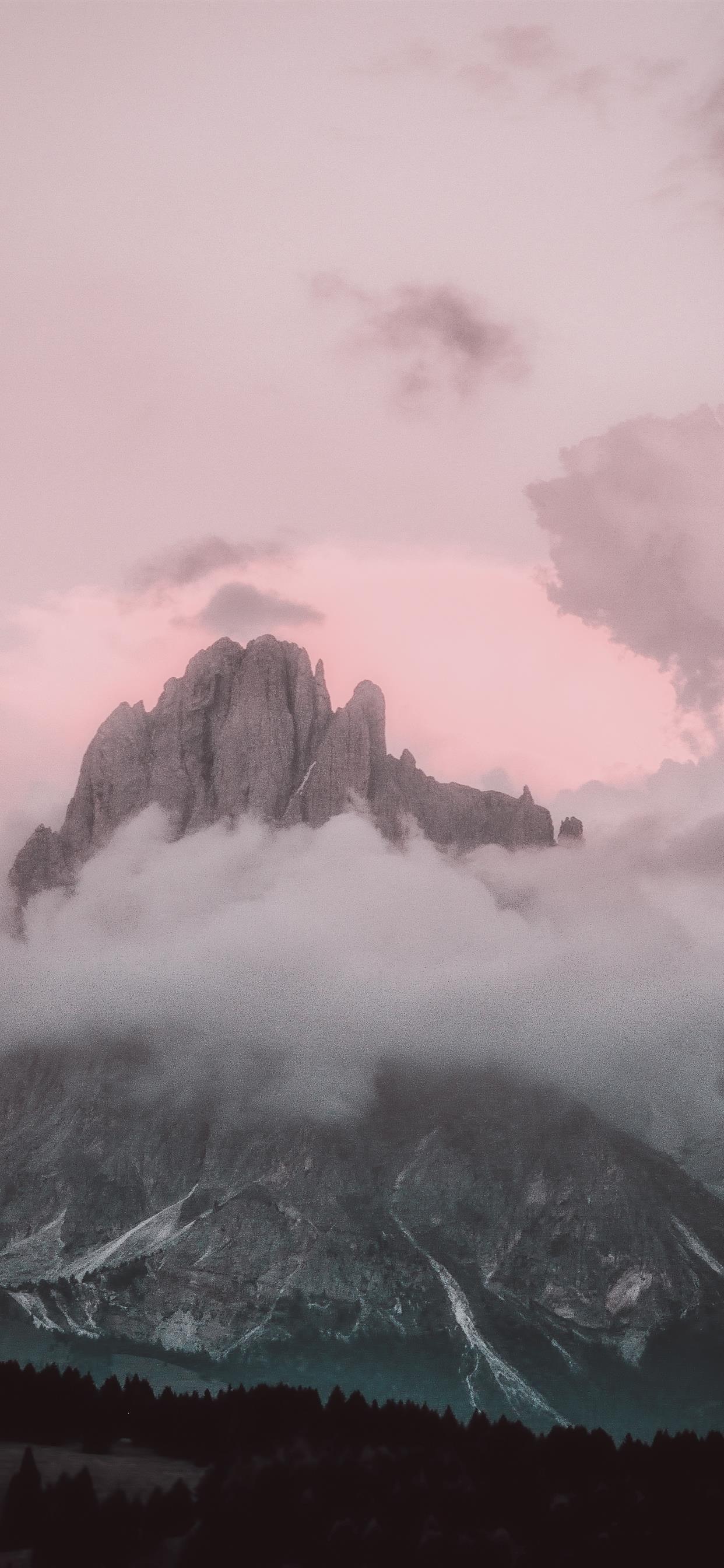 1242x2688 Pink Blue Hour iPhone Wallpaper Free Download