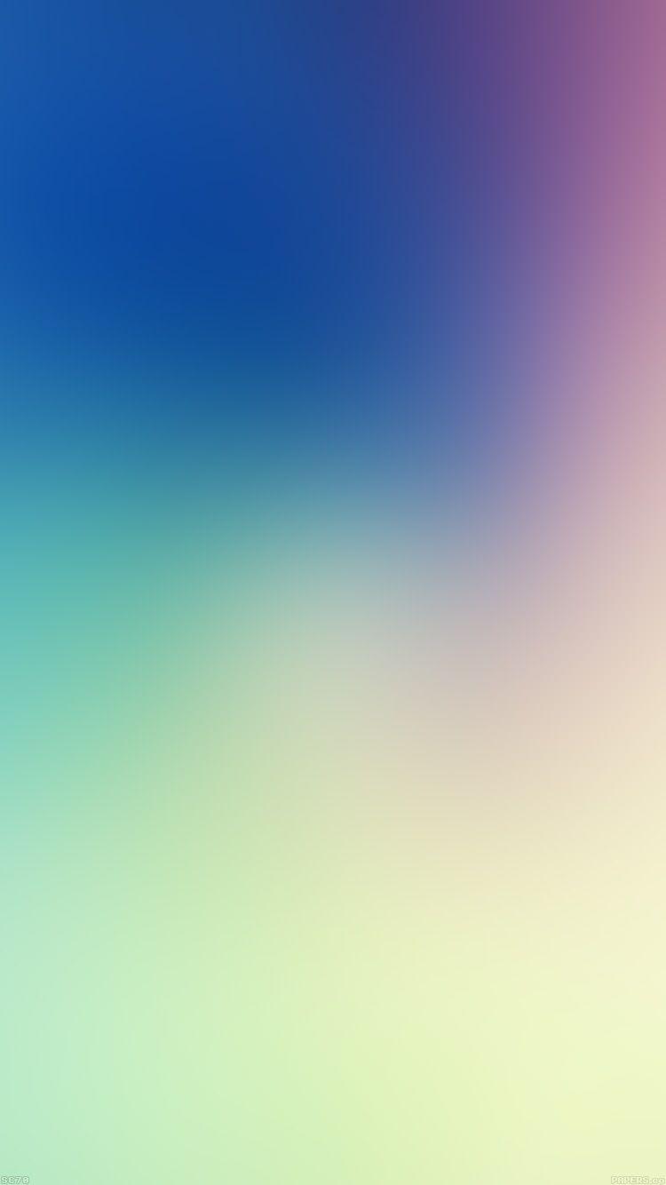 750x1334 Rainbow Color Cloud Blur
