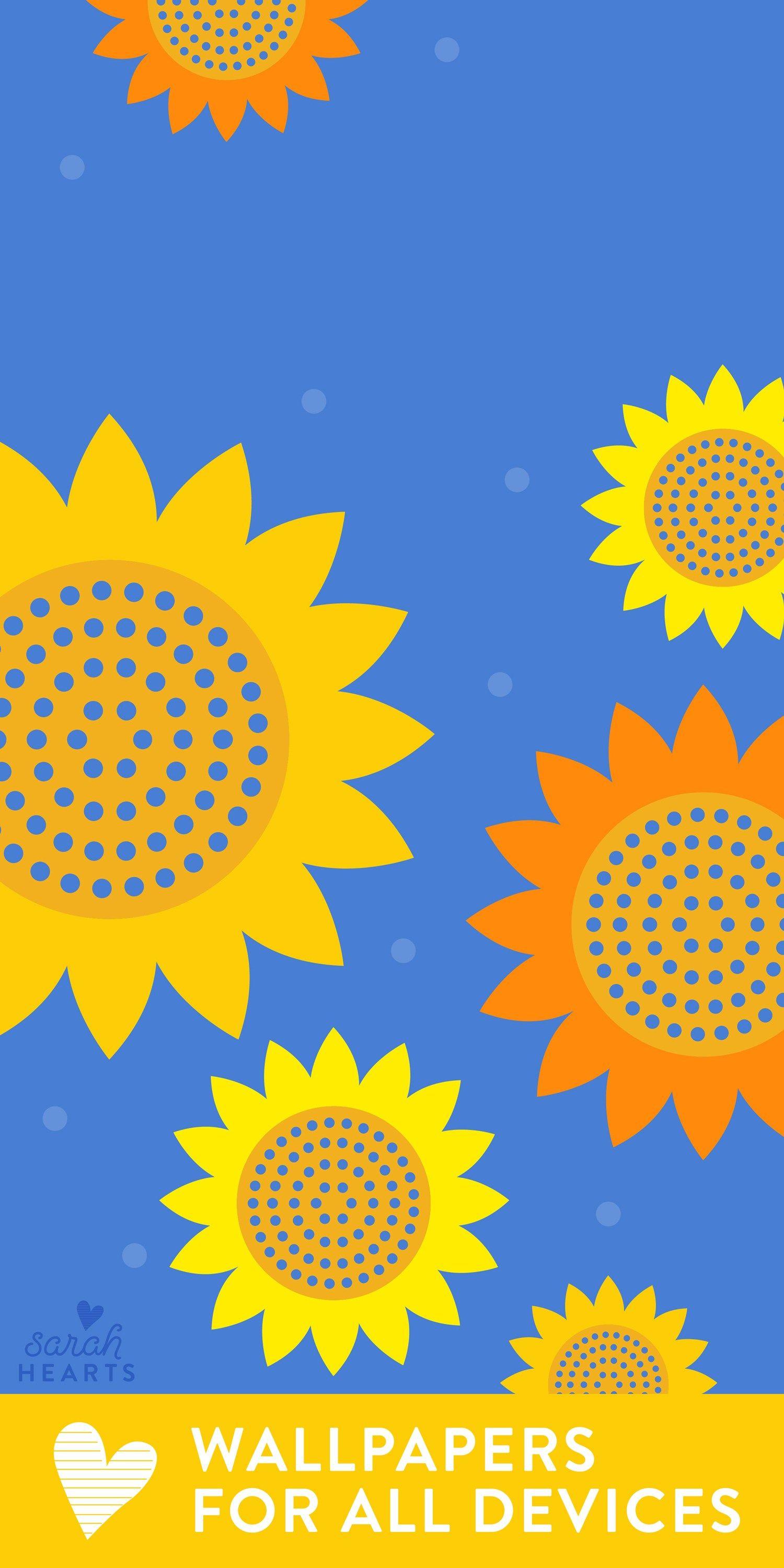 1500x2999 Add autumn colors to your computer, phone or tablet with this free sunflower wallpaper