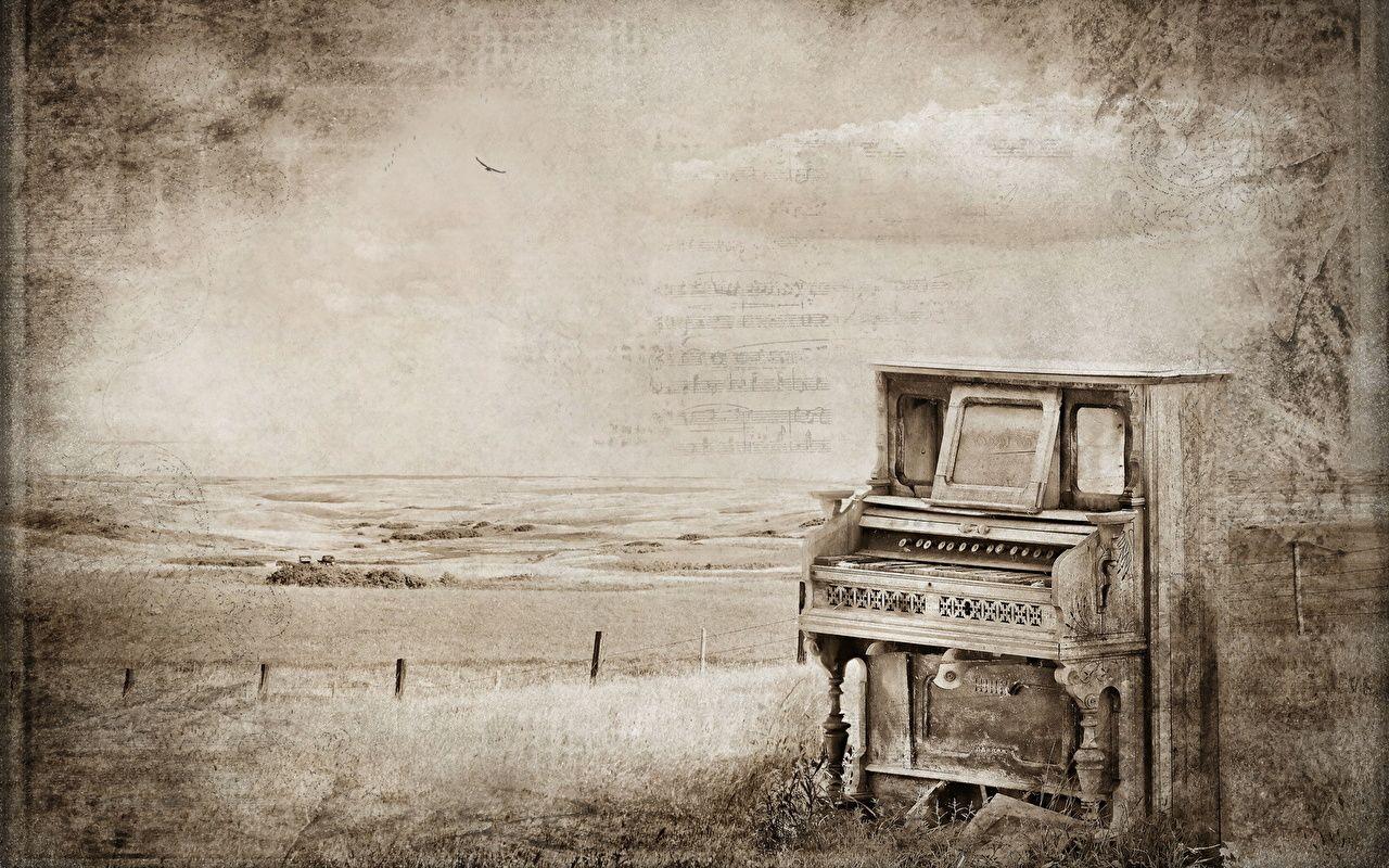 1280x800 Wallpaper Piano vintage