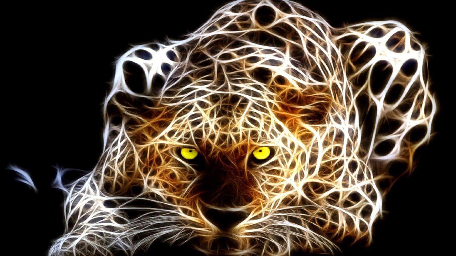 1600x900 Neon Leopard Wallpaper
