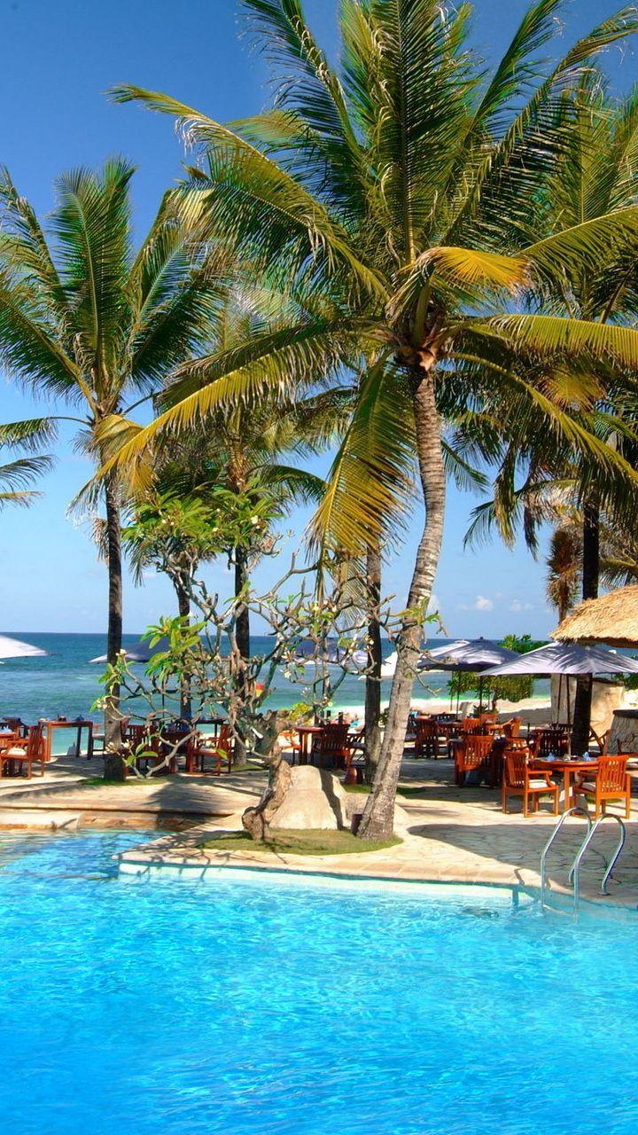 720x1280 bali, umbrellas, summer, indonesia, island, south, sea, palm desktop wallpaper 7776