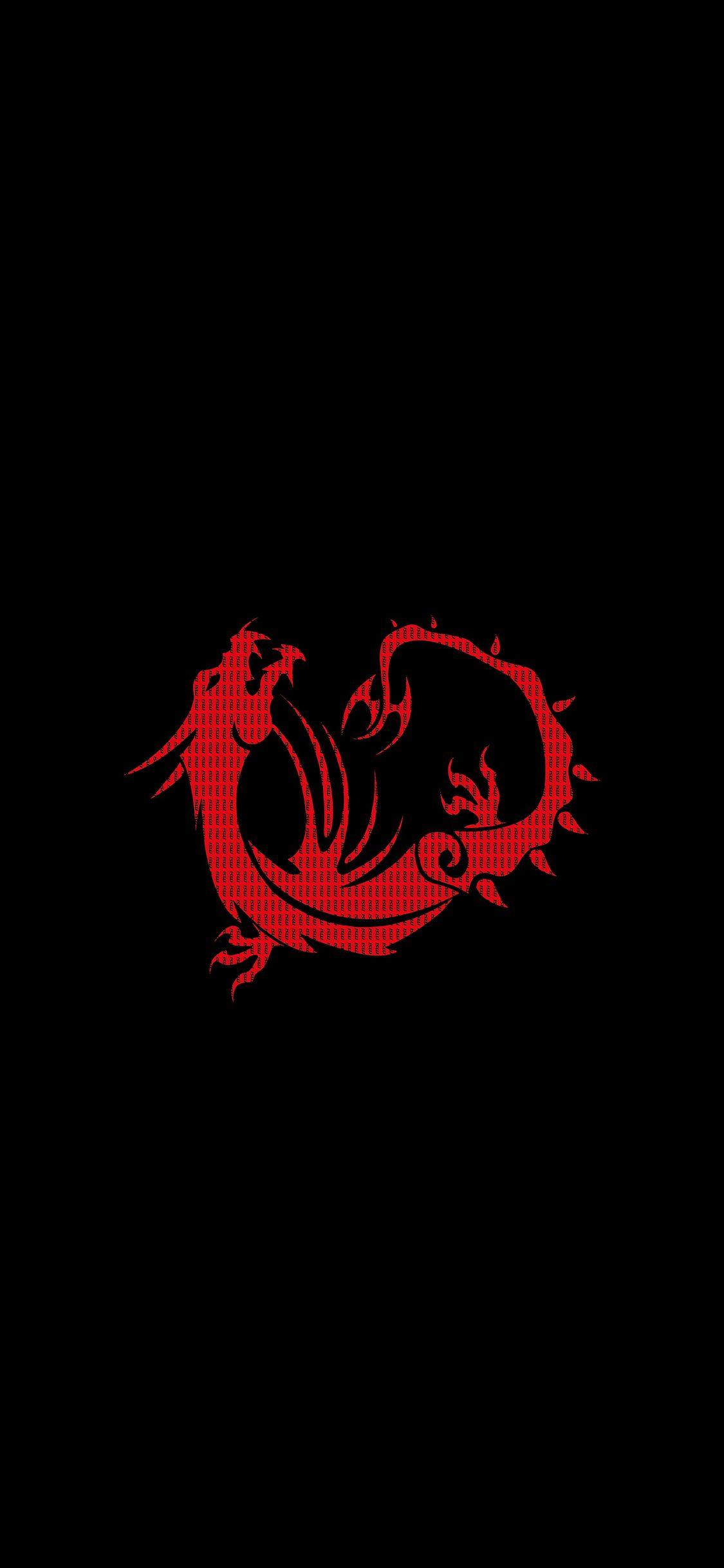 1125x2436 Red Dragon Black Minimal 4k iPhone XS, iPhone iPhone X HD 4k Wallpaper, Image, Background, Photo and Picture