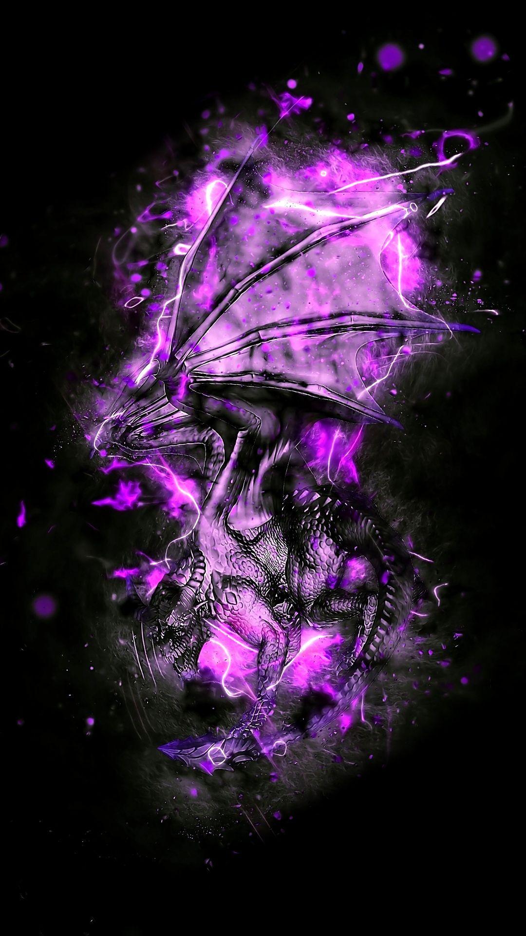 1080x1920 Dark Dragon Phone Wallpaper