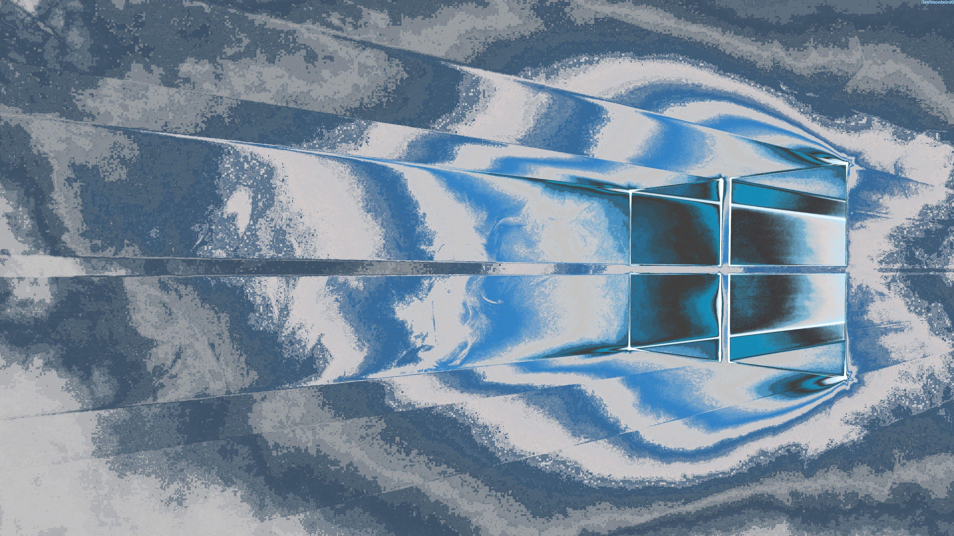 3840x2160 window, Windows Abstract, Logo, Blue Wallpaper HD / Desktop and Mobile Background