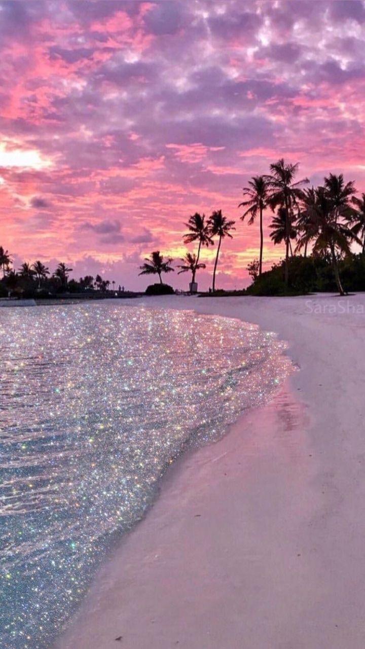 720x1280 cool # beautiful #beach #pink #cute beach / luxury / rich in 2020. Hình nền thiên nhiên đẹp, Hình nền đẹp, Hình nền đẹp
