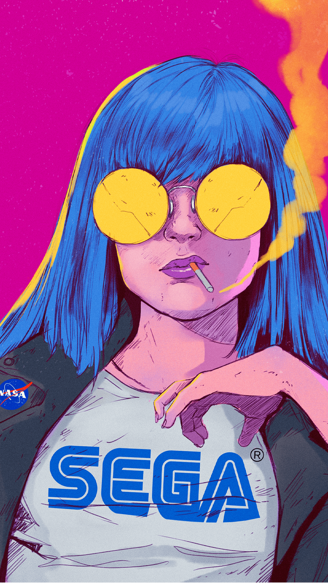 1080x1920 Arcade #girl #aesthetic #wallpaper