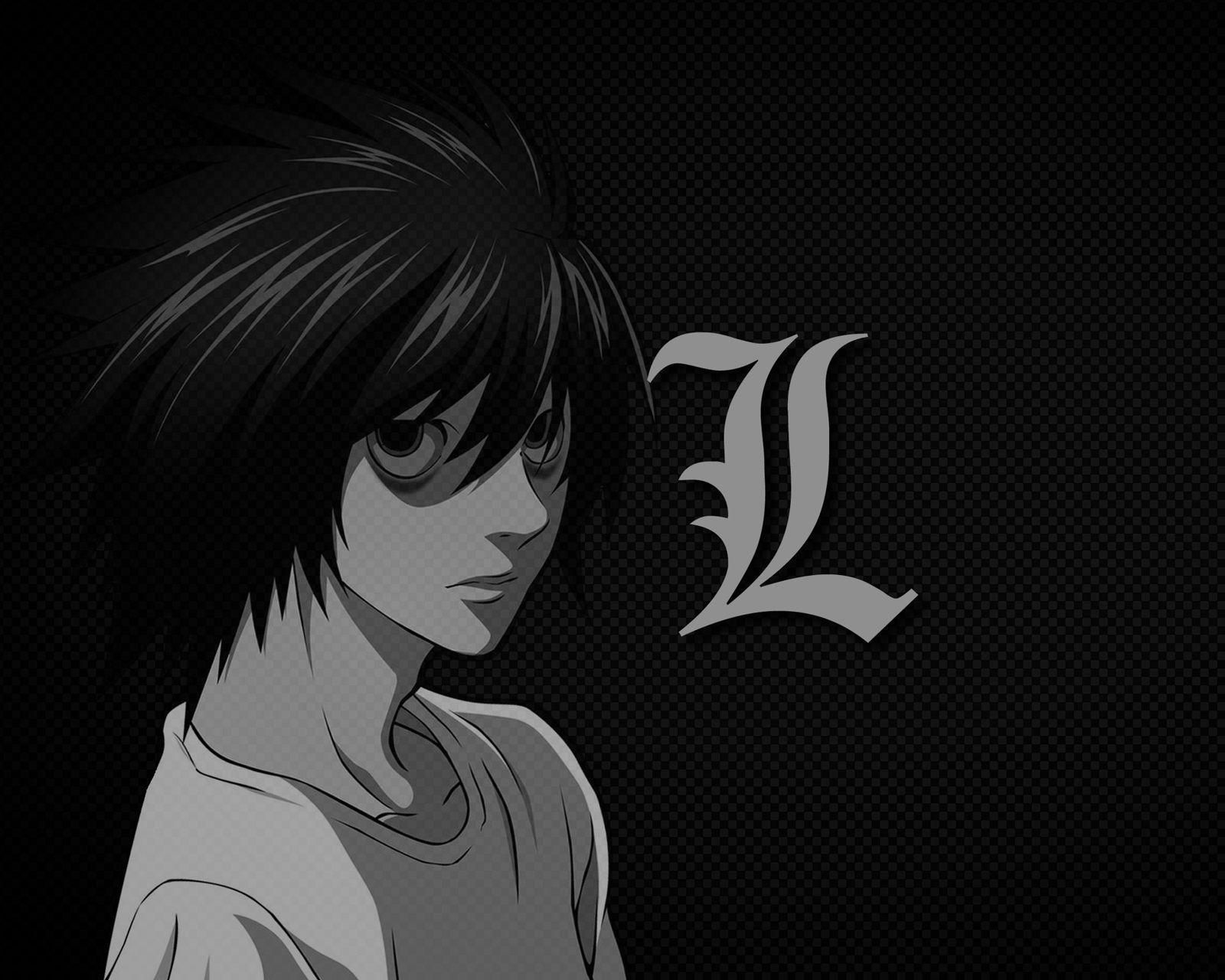 2224x1668px, free download, HD wallpaper: L alphabet art, Death Note,  Ryuzaki, decoration, illustration