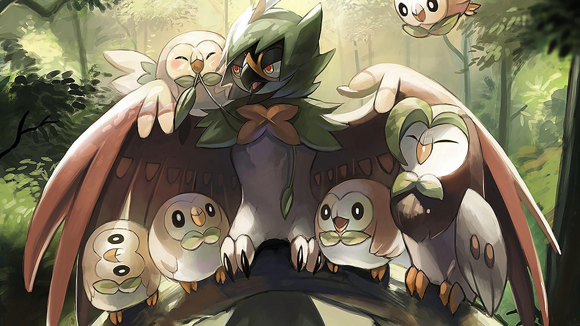 rowlet pokemon center