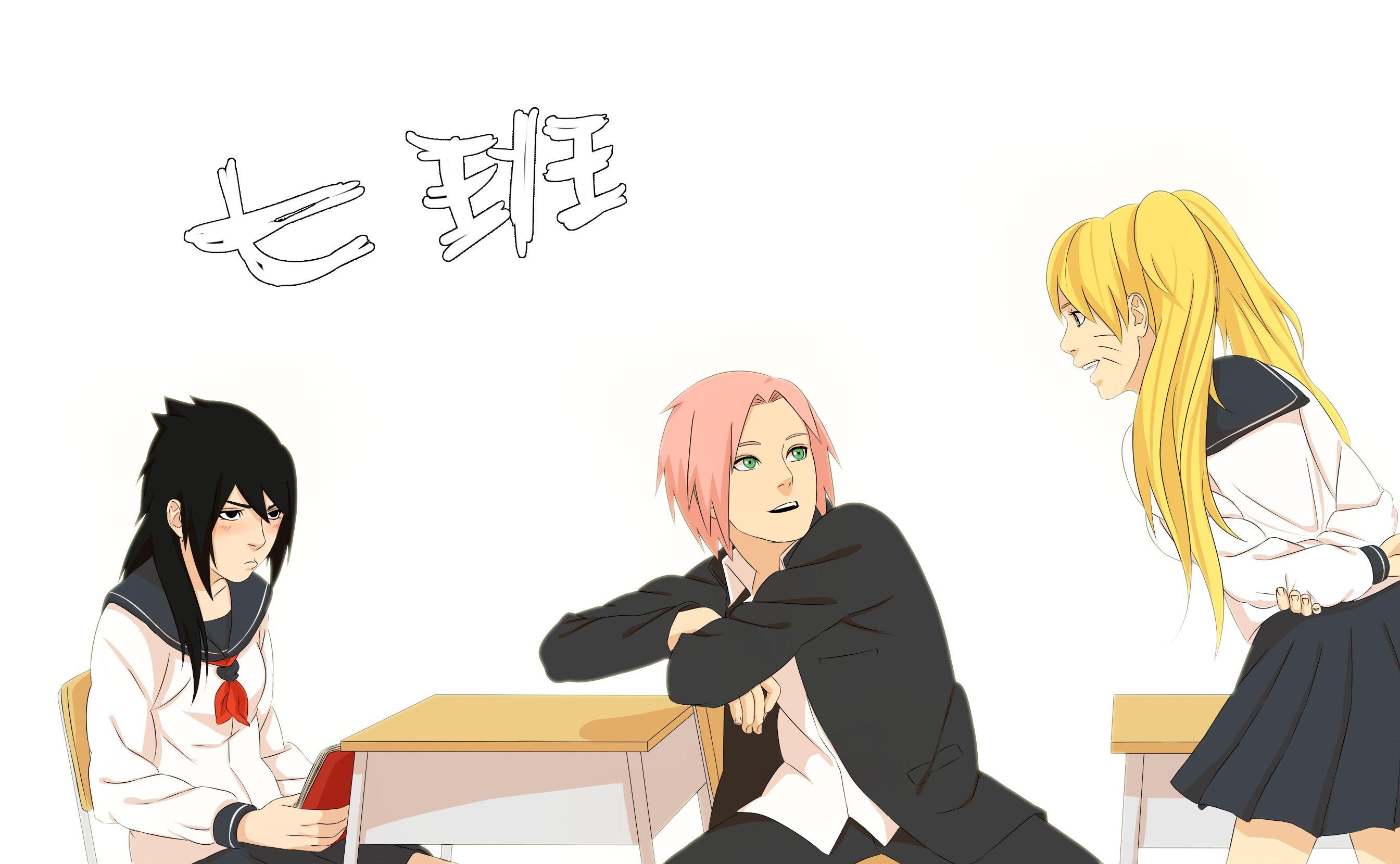 2689x1660 Team 7 Anime Image Board