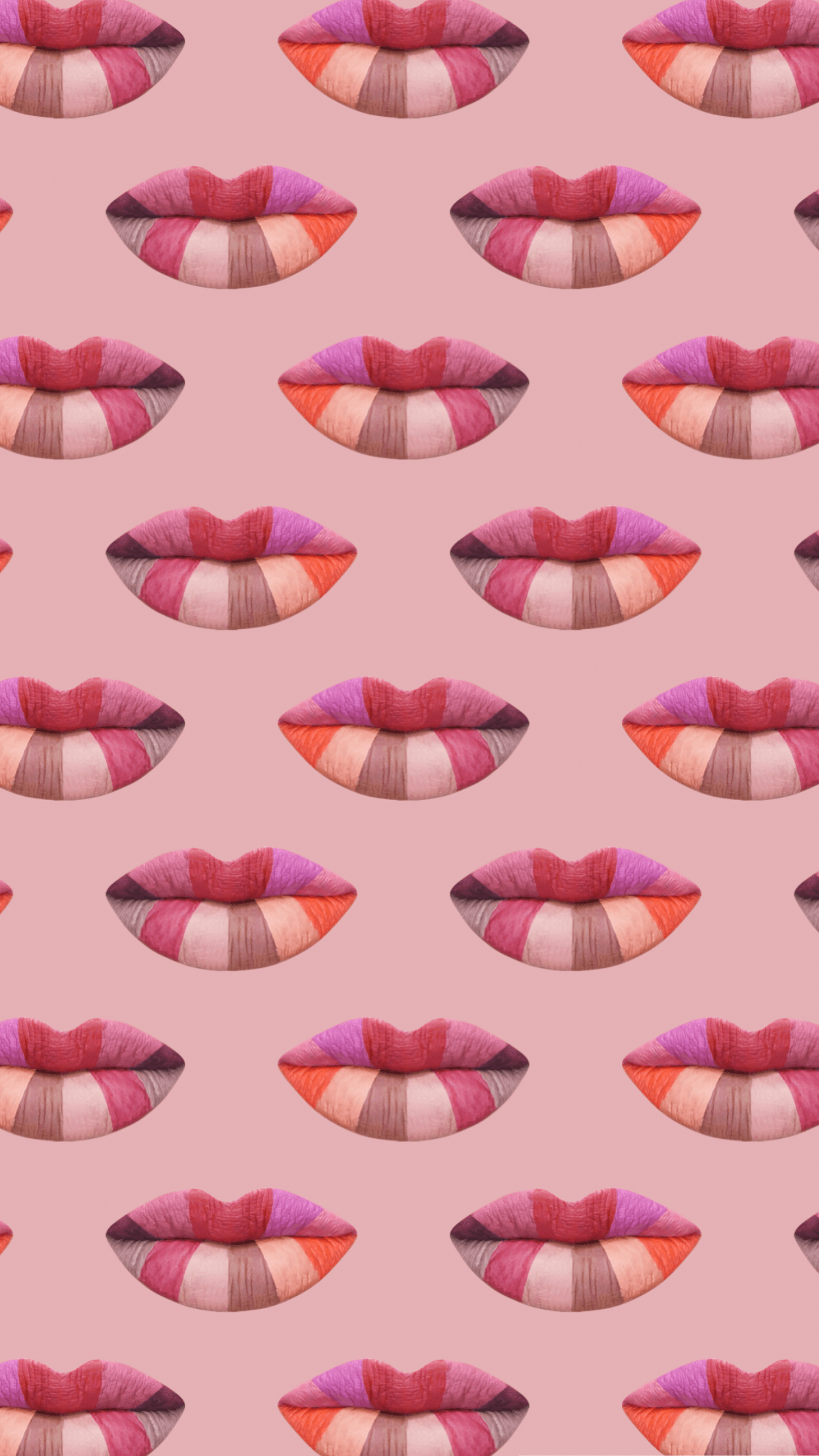 1242x2208 MOB Cosmetics All Shades. Lip wallpaper, Glamour wallpaper, Pink lips