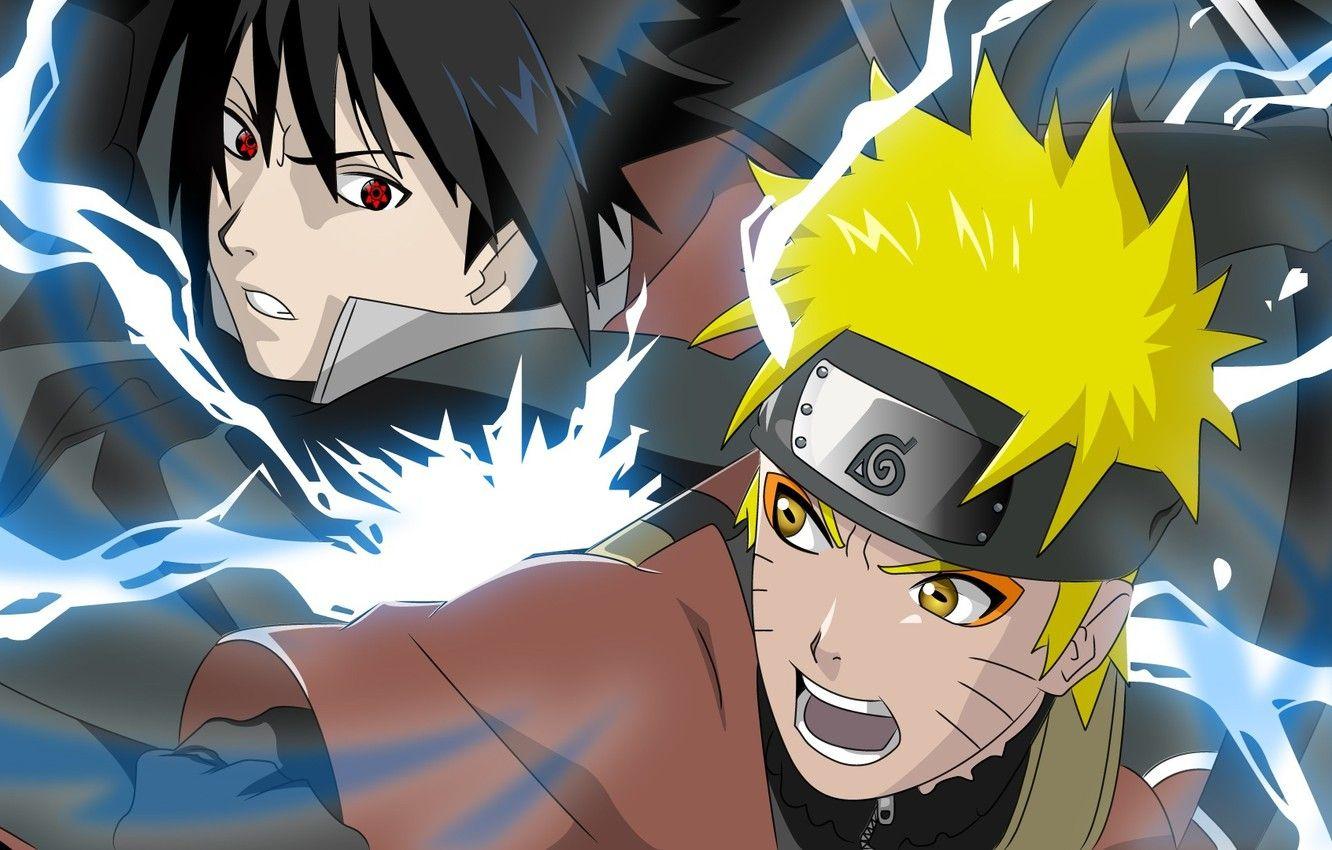 1332x850 Wallpaper Chidori, naruto, sasuke uchiha, naruto Uzumaki image for desktop, section прочее