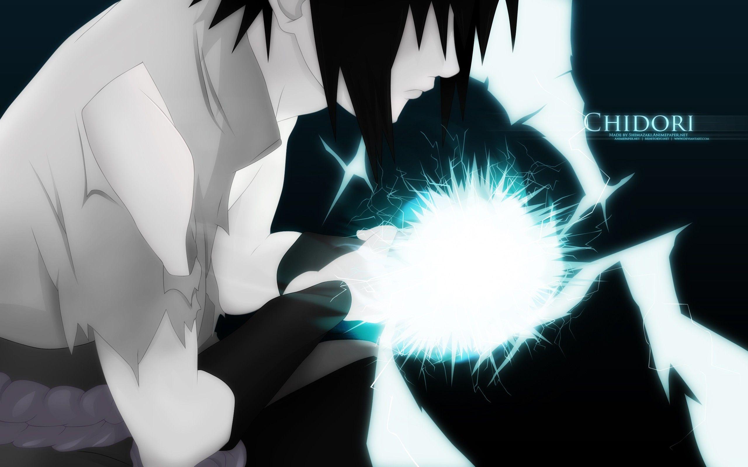2560x1600 Uchiha Sasuke, anime, chidori wallpaper