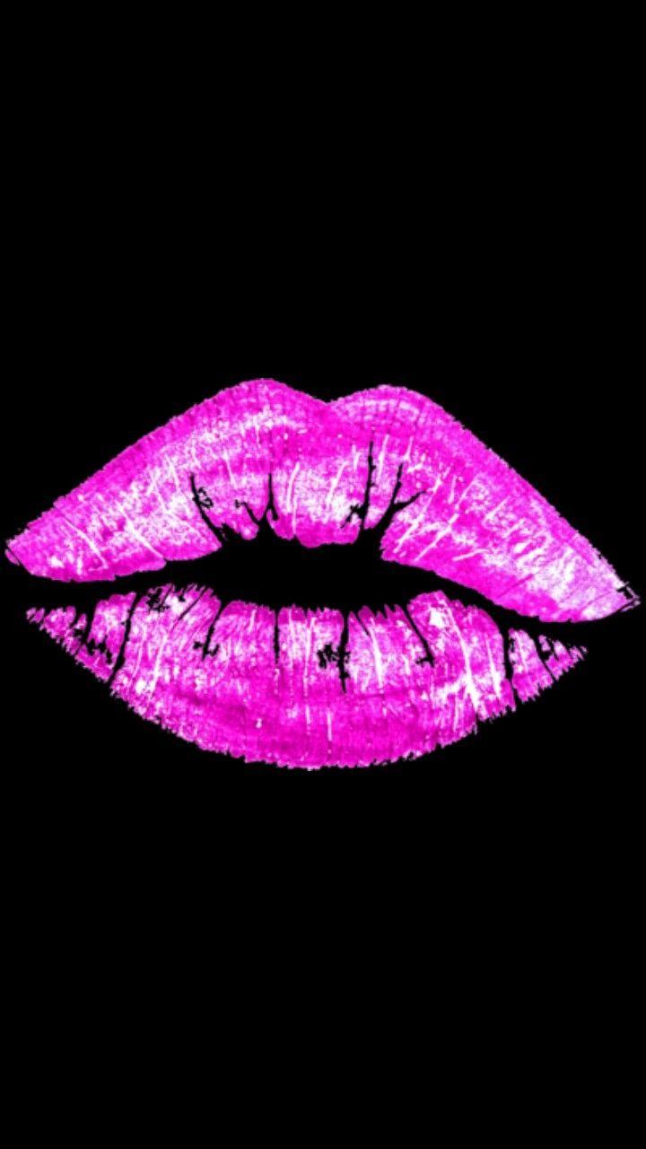 720x1280 Lips kiss. Lip wallpaper, Hot pink lips, Lip logo