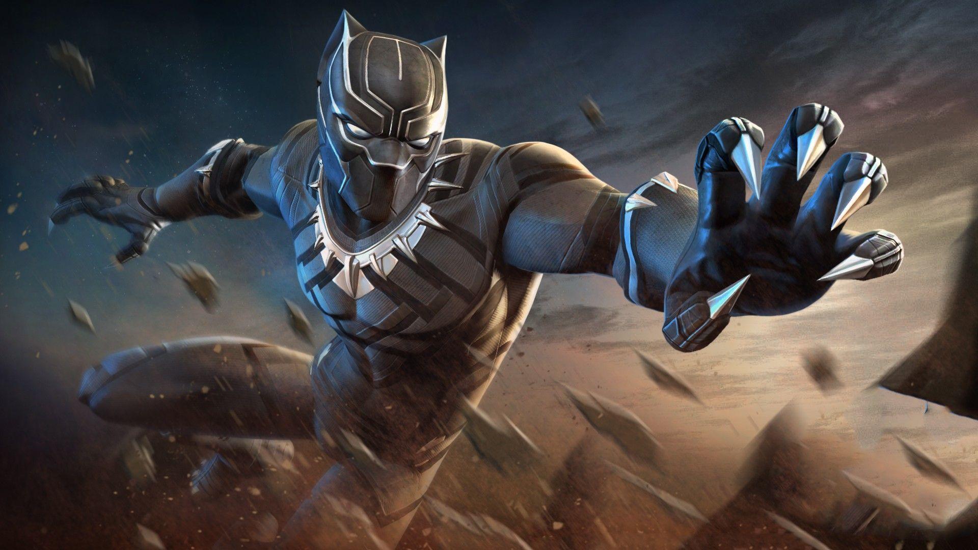 1920x1080 Black Panther Marvel Contest of Champions Wallpaper