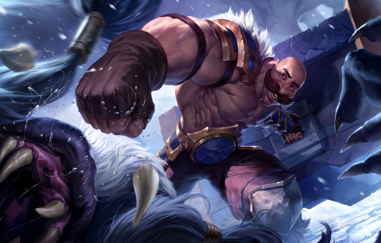 1332x850 Wallpaper man, Braum, Legends of Runeterra image for desktop, section игры
