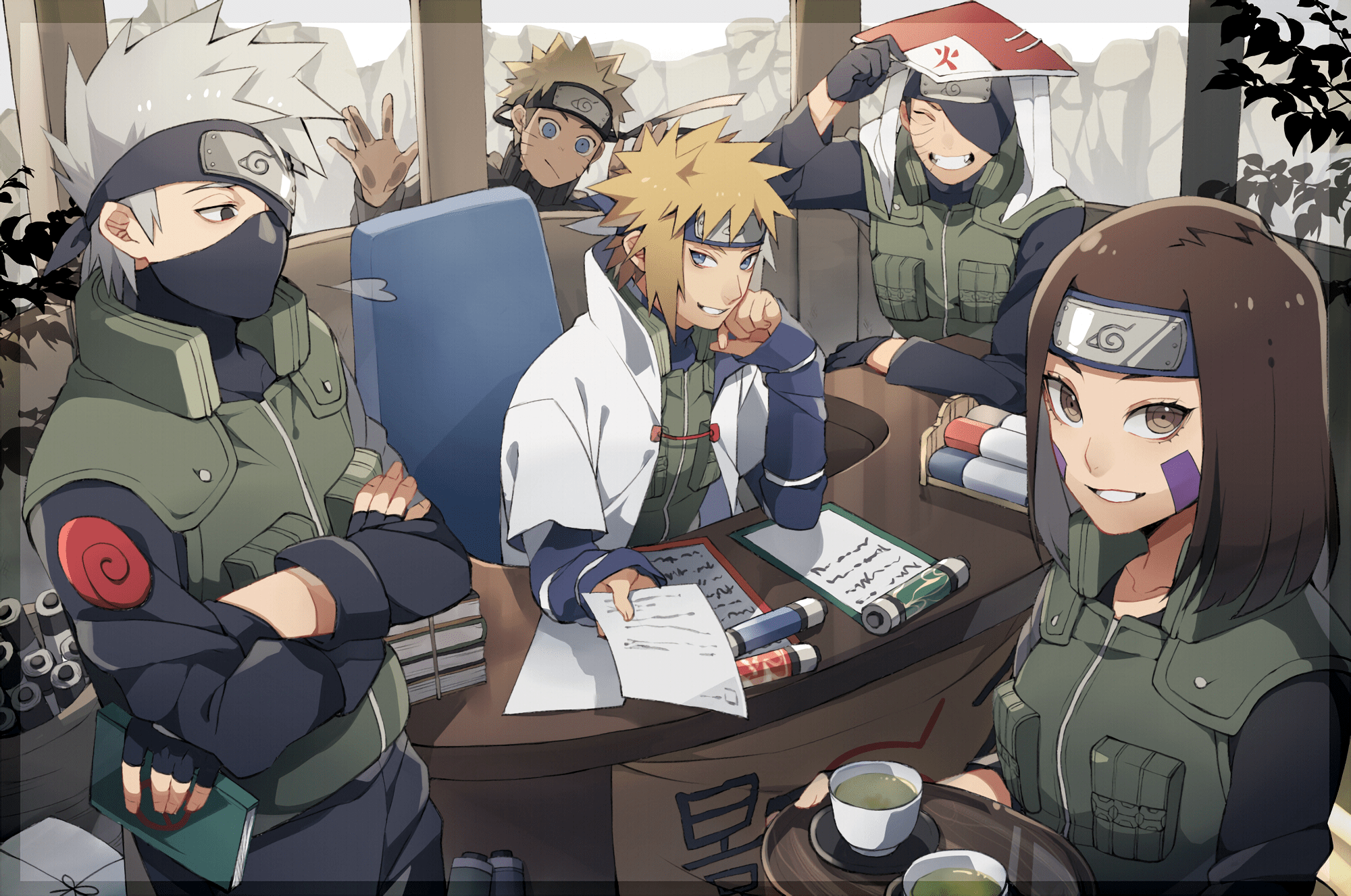 2000x1326 Minato Kakashi Rin Obito HD Wallpaper