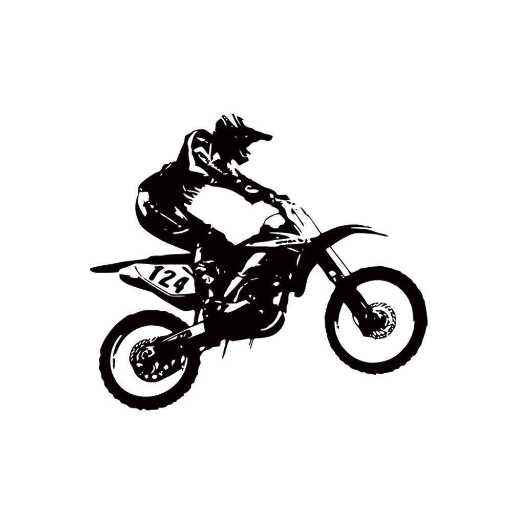 1000x1000 Buy Culater Black Motorbike Motocross Silhouette Decal Sticker Wall Vinyl Art Room Removable Decals Wall Stickers 53Cmx60Cm Online at Low Prices in India