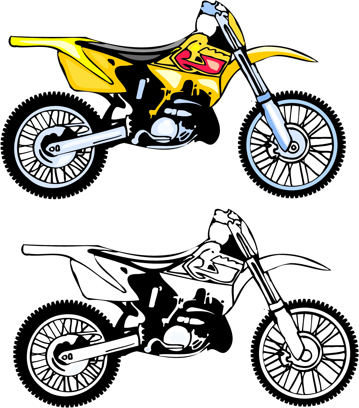 1208x1375 Free Dirt Bike Clipart Black And White, Download Free Clip Art, Free Clip Art on Clipart Library
