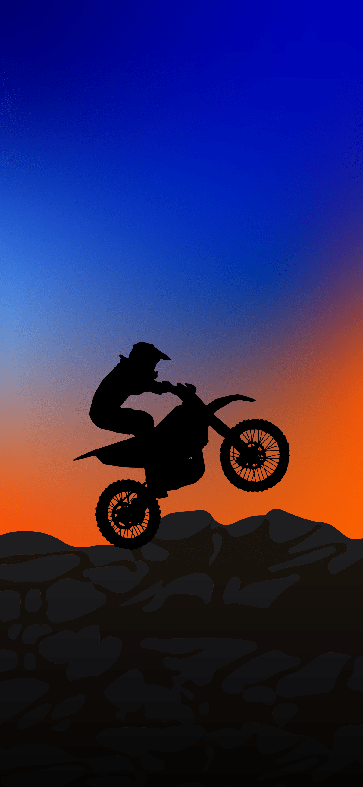 1205x2609 iPhone wallpaper motocross