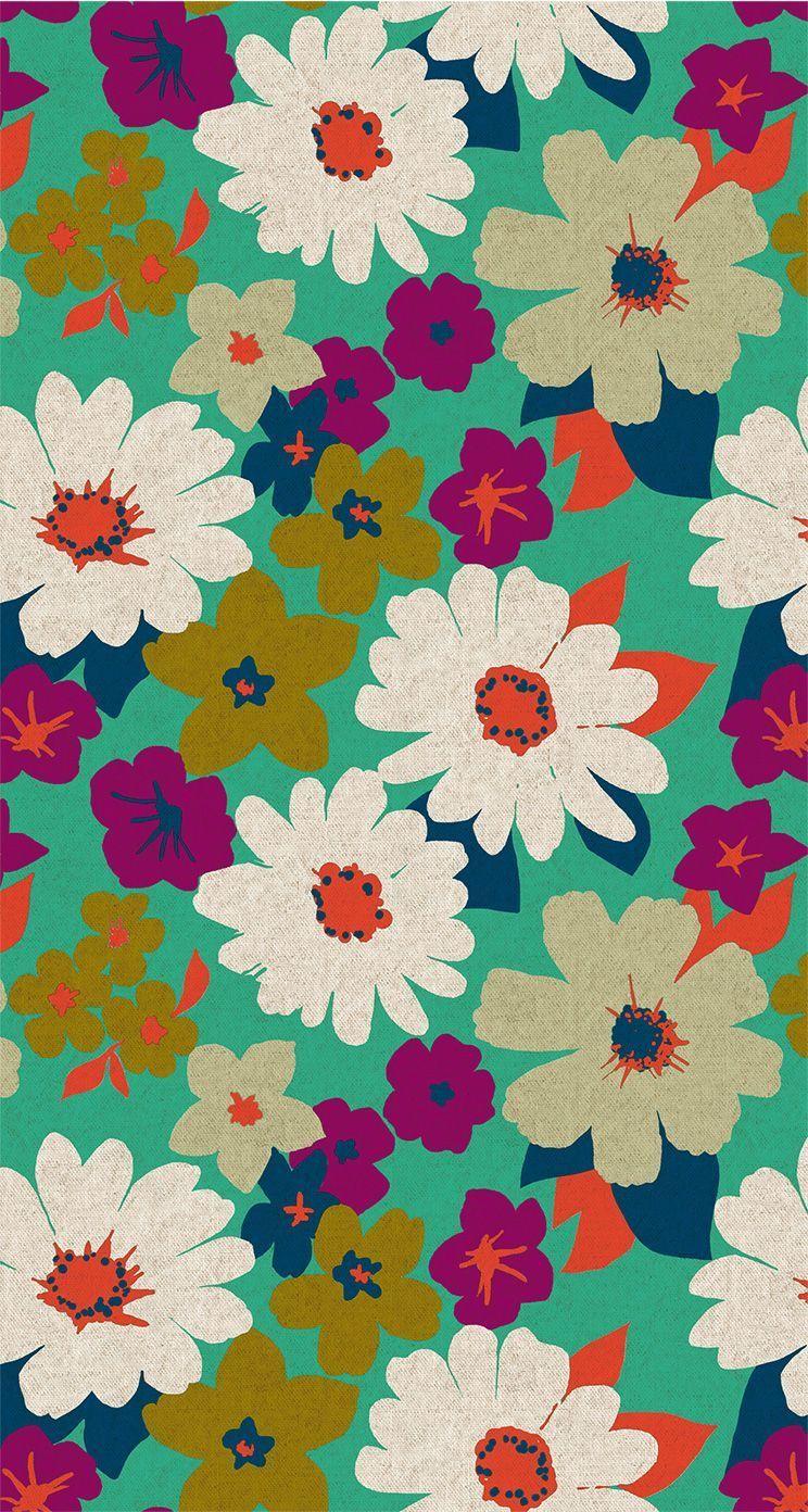 744x1392 Vintage Flower Wallpaper Tumblr