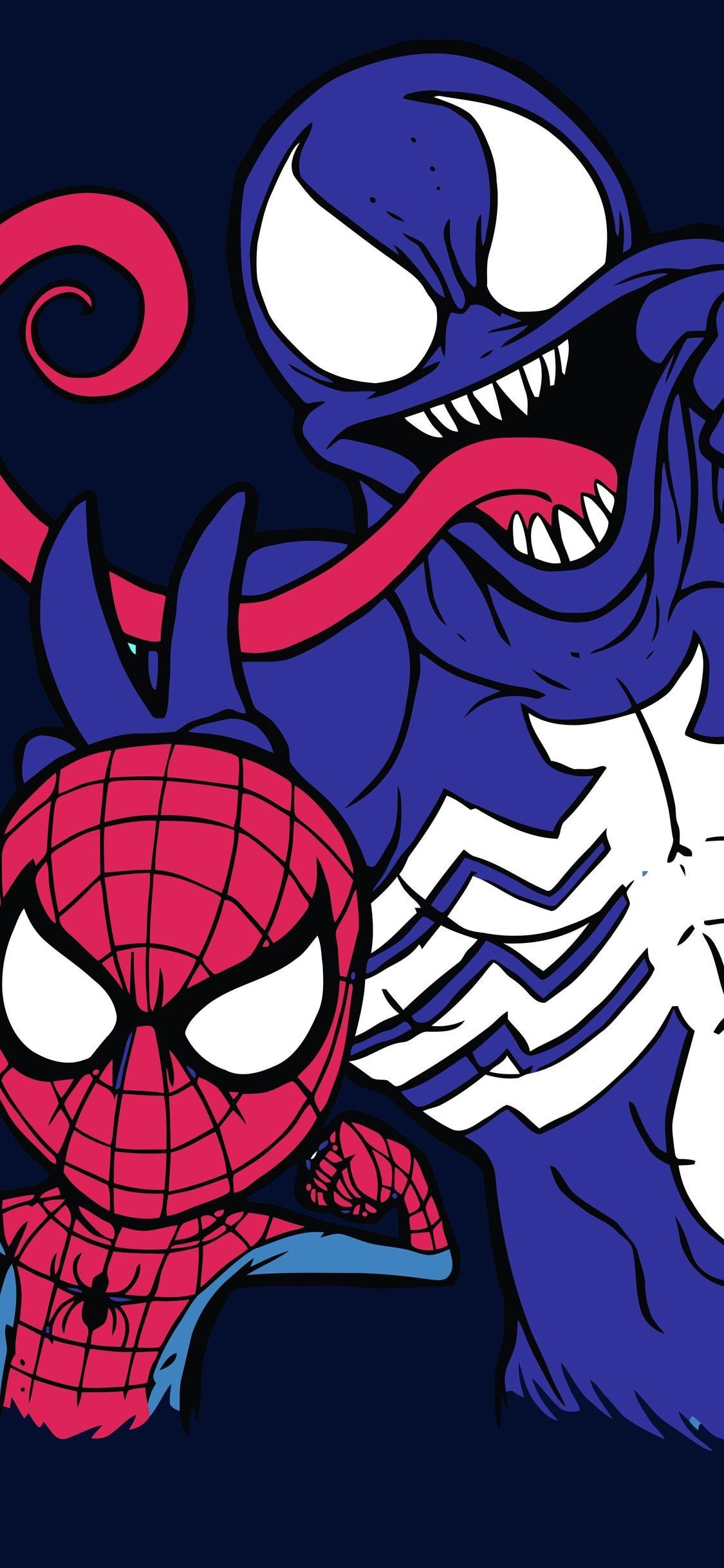 1125x2436 Spider Man And Venom, DC Comics 1242x2688 IPhone 11 Pro XS Max Wallpaper, Background, Picture, Image