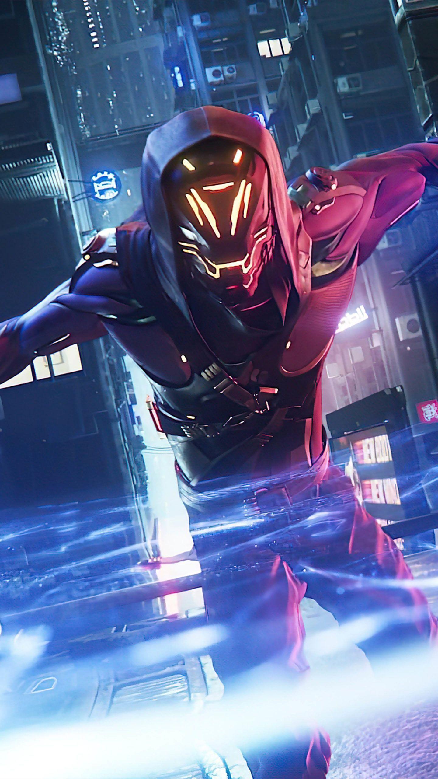1440x2560 Ghostrunner Parkour Ninja Ghost 4K Ultra HD Mobile Wallpaper. Parkour, Marvel wallpaper, Wallpaper