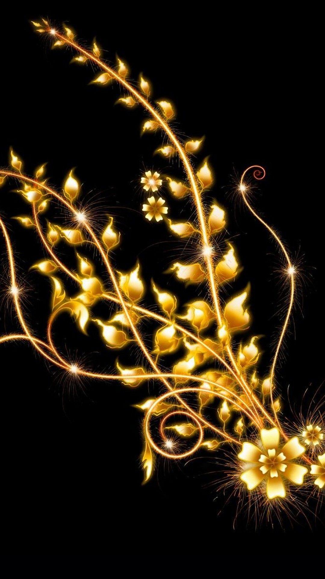1080x1920 Black and Gold Background For Android Android Wallpaper