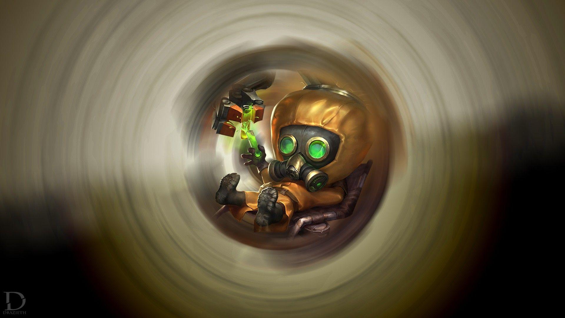 1920x1080 Hazmat Heimerdinger. Wallpaper & Fan Arts. League Of Legends