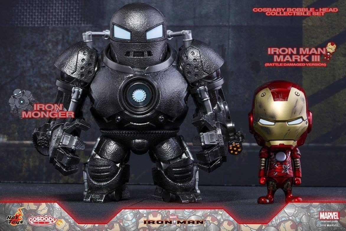 1172x782 HOT TOYS: IRON MAN MARK III *(BATTLE DAMAGED VERSION) & IRON MONGER COSBABY SET*