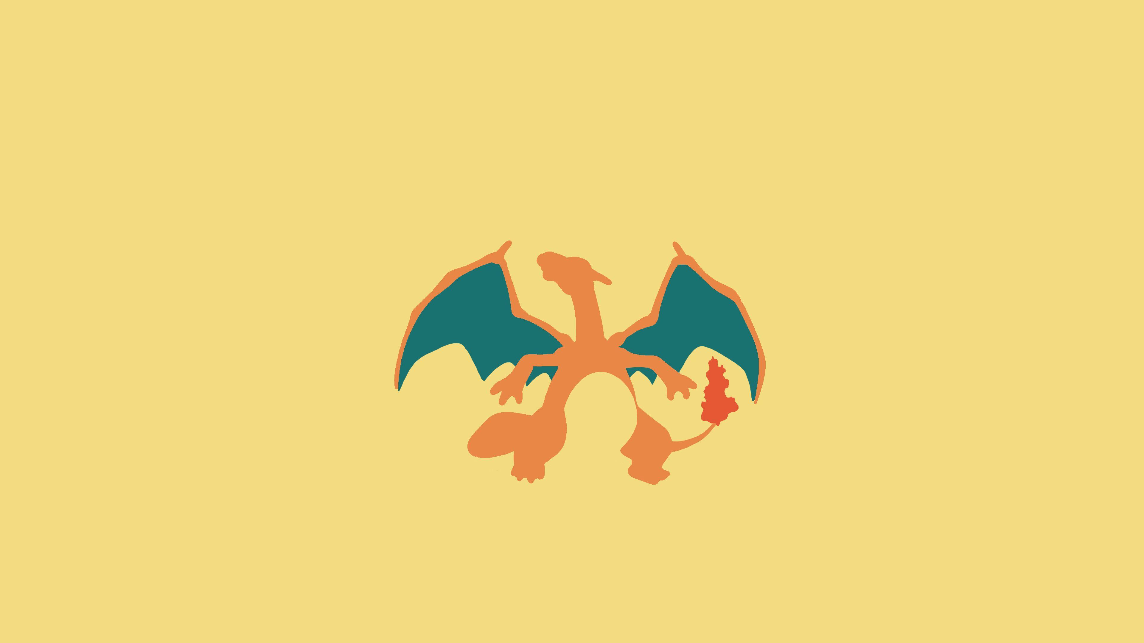 3840x2160 Charizard Minimalist Vector Wallpaper