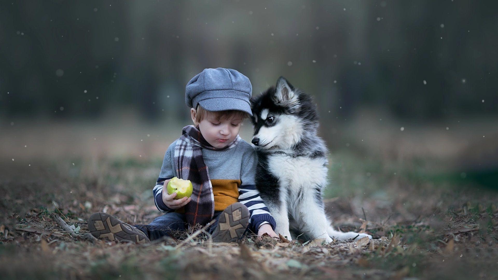 Boy And Dog Wallpapers Top Free Boy And Dog Backgrounds Wallpaperaccess