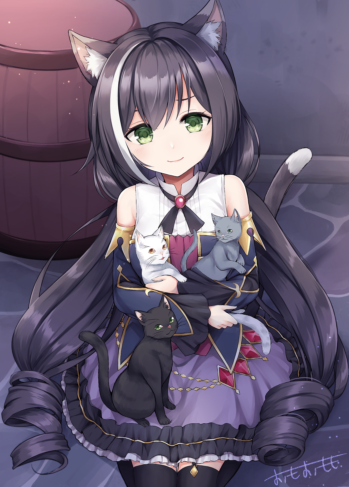 1468x2048 Kyaru loves kitties [Princess Connect! Re:Dive]