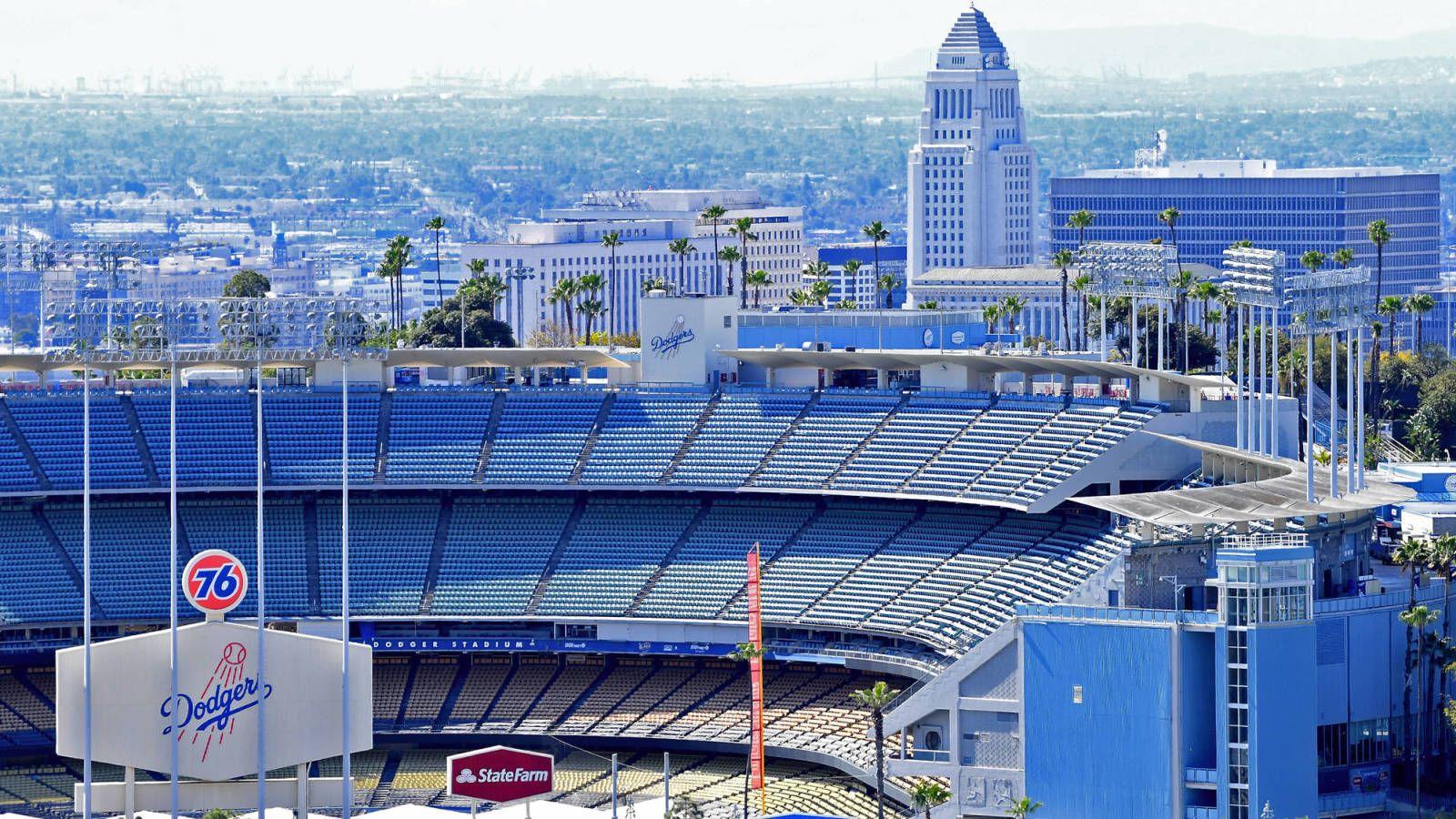 Dodger Stadium Wallpaper 4K