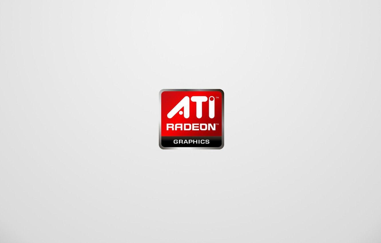 1332x850 Wallpaper minimalism, logo, ATI, Radeon image for desktop, section минимализм