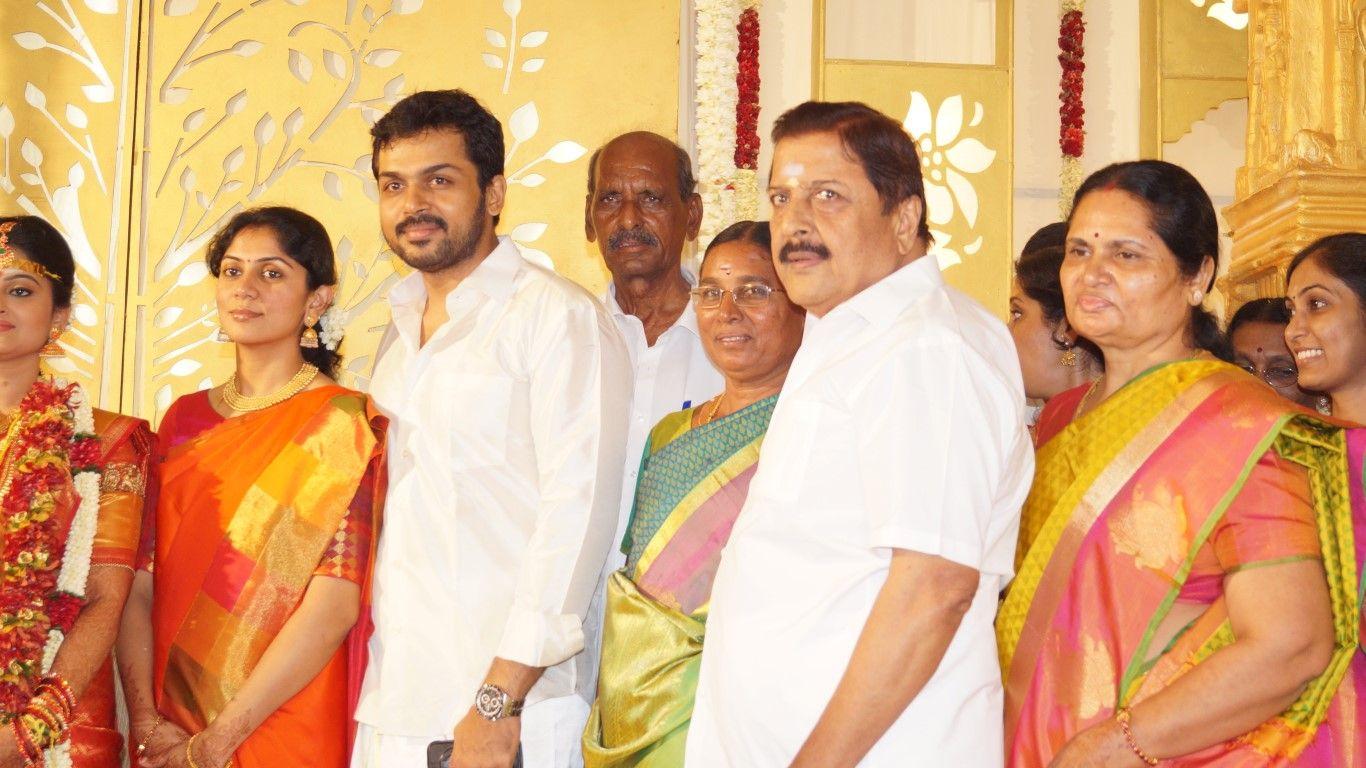 1366x768 Karthi at Dream Warrior Picture Producer SR Prabhu Marriage Photo (6)7
